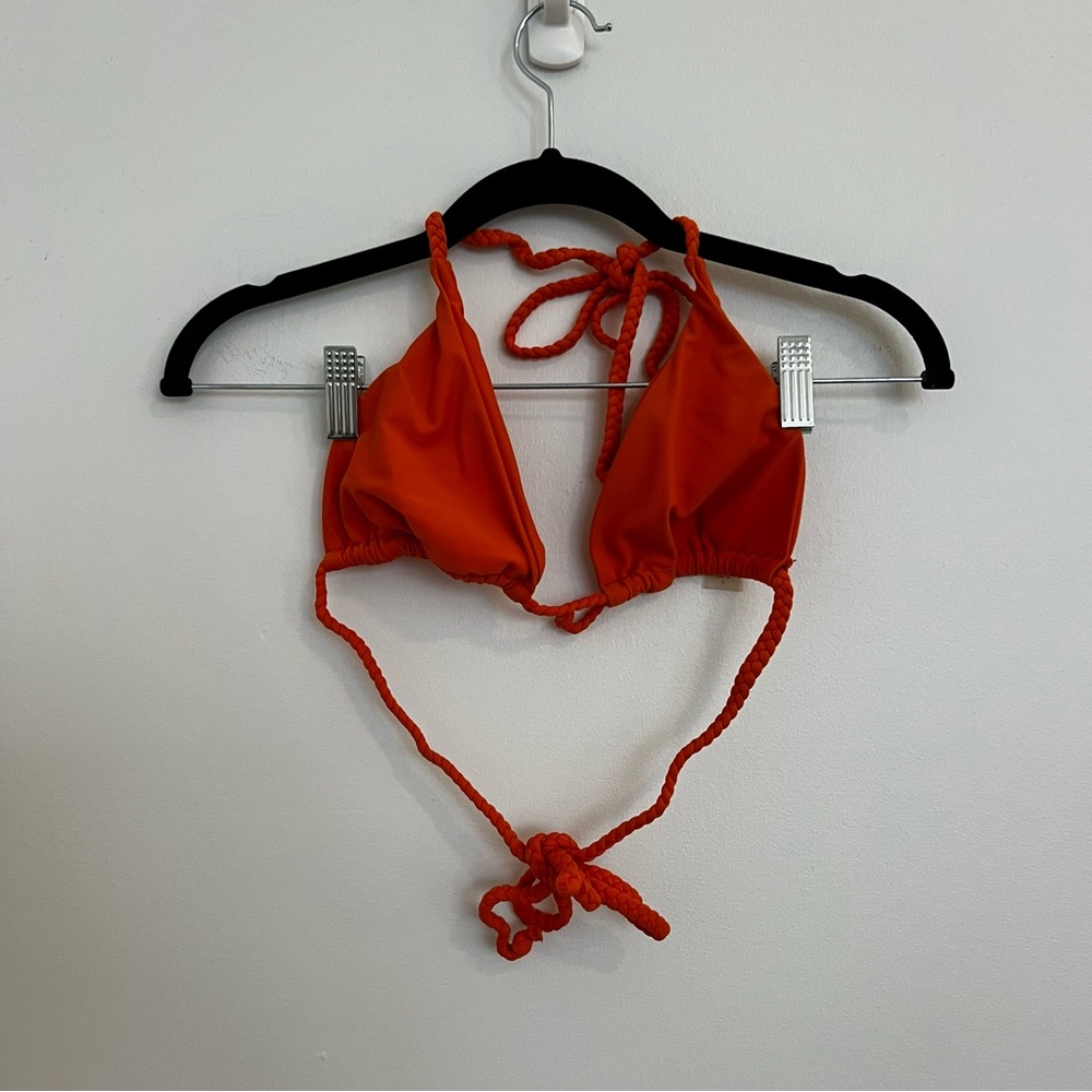 Vibrant Orange Bikini Top L - Picture 2 of 4